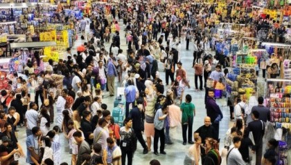 义乌商贸城会展人满为患